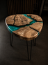 Epoxidharztisch mit Olivenholz