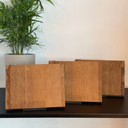 Brotzeitbrettchen-Set aus massiver Eiche