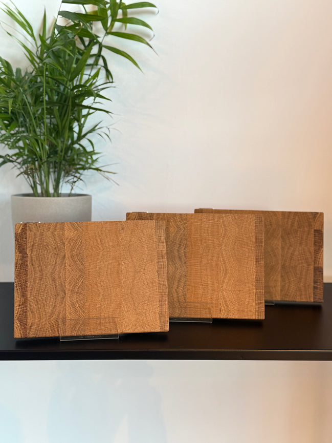 Brotzeitbrettchen-Set aus massiver Eiche