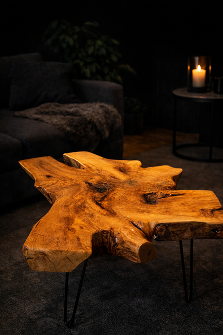 Couchtisch aus Holzwurzel