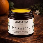 MAGANO Holzwachs – 100 % natürliche Holzpflege (60 ml)