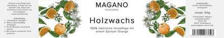 MAGANO Holzwachs – 100 % natürliche Holzpflege (200 ml)