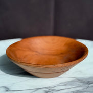 Handgedrechselte Schüssel aus Buchenholz