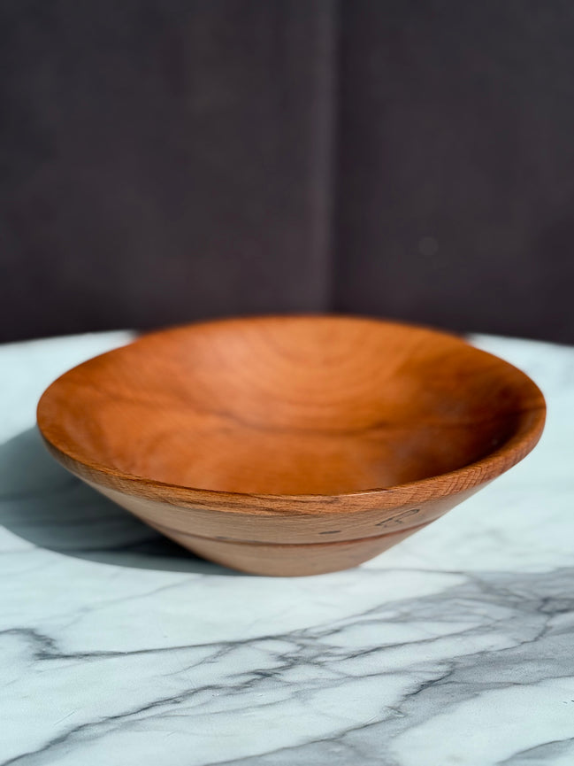 Handgedrechselte Schüssel aus Buchenholz