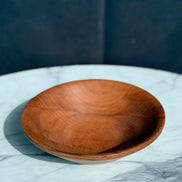 Handgedrechselte Schüssel aus Buchenholz