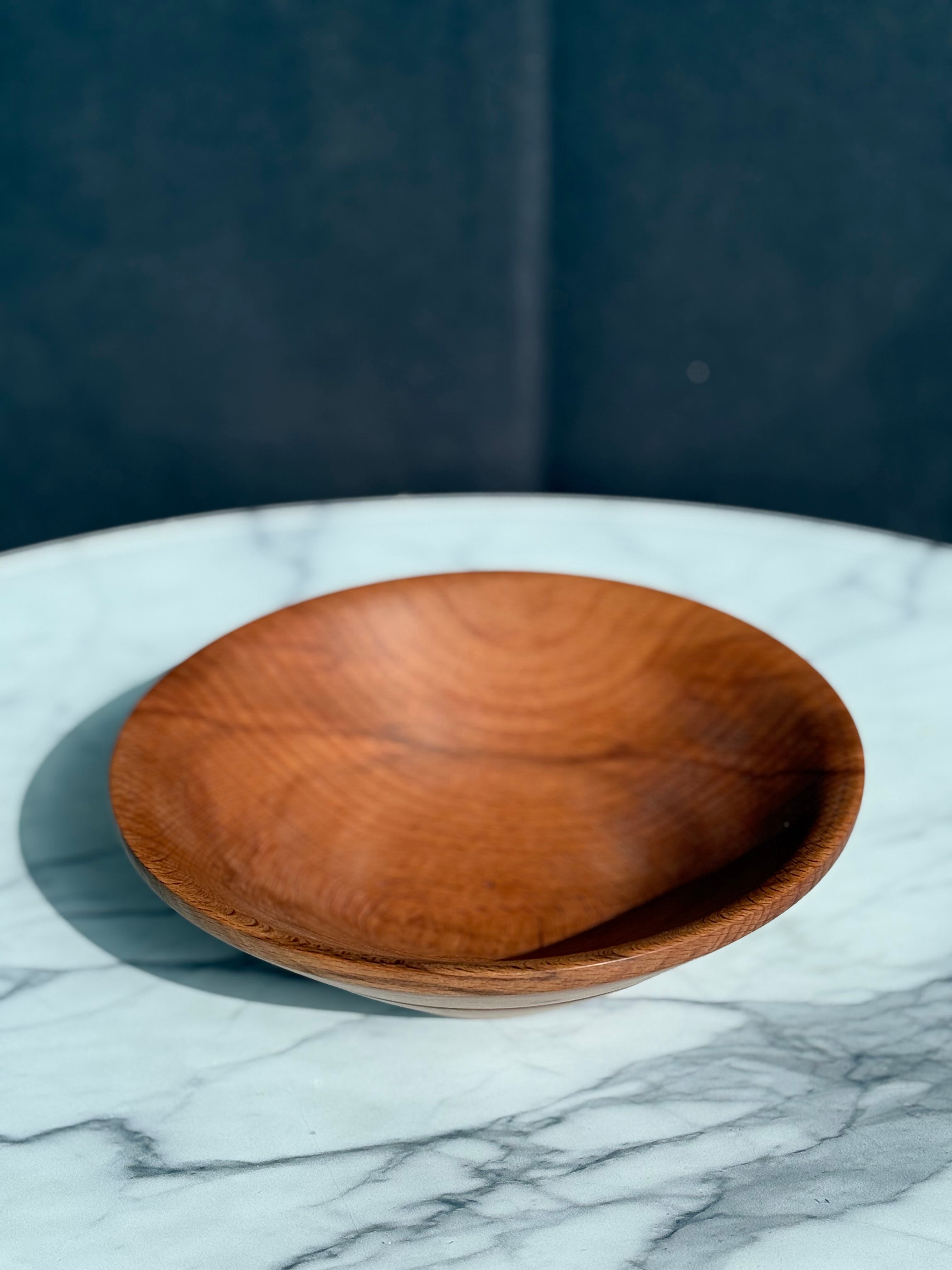 Handgedrechselte Schüssel aus Buchenholz