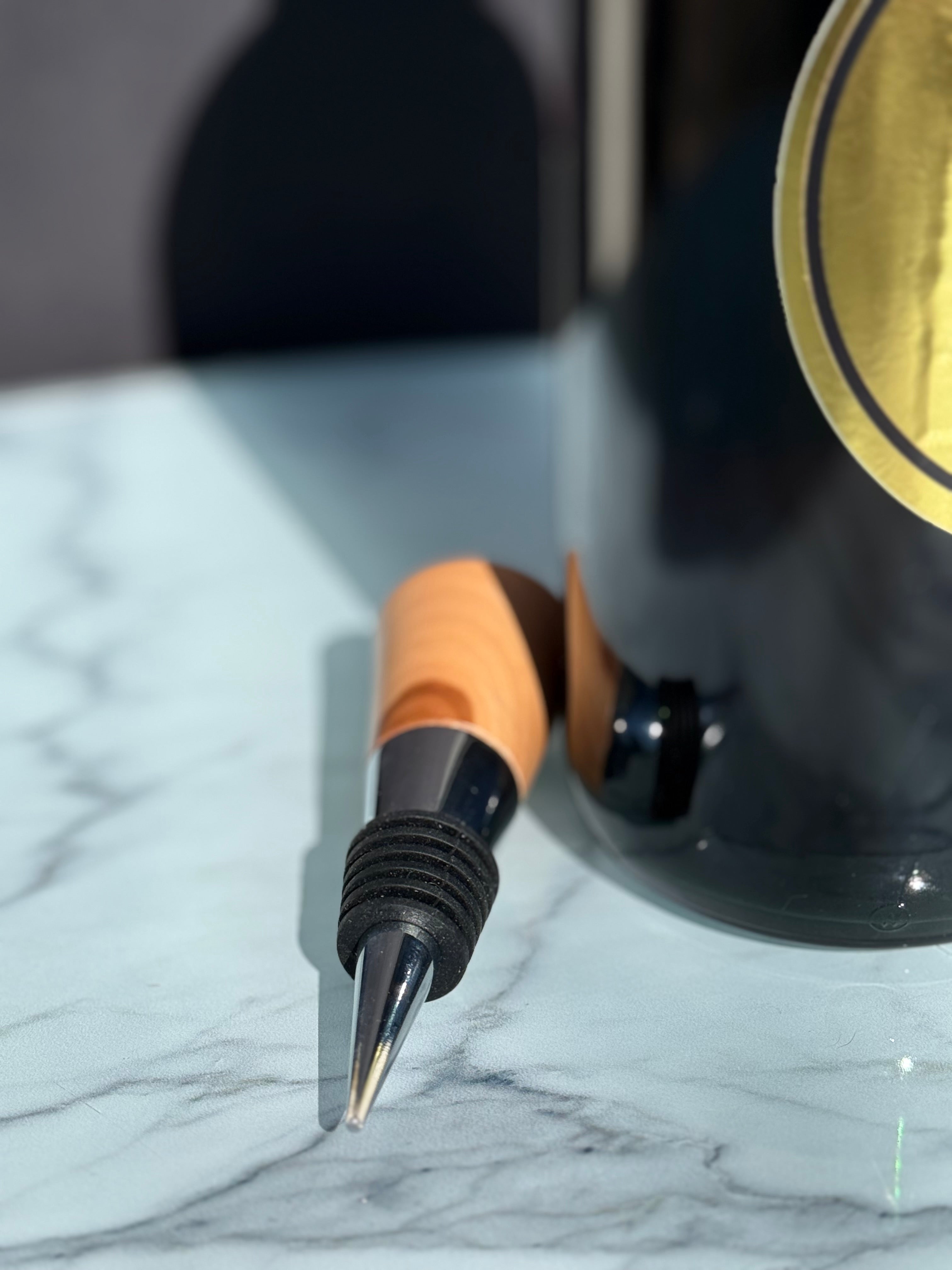 Flaschenverschluss aus Apfelholz