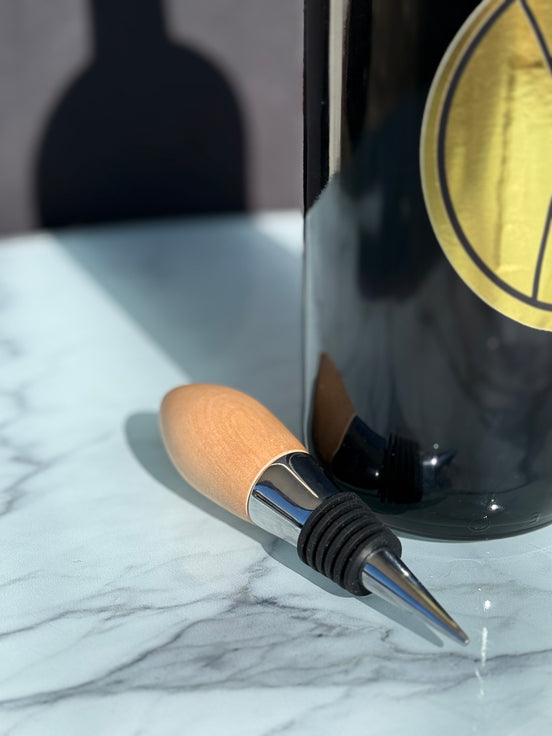 Flaschenverschluss aus Birnenholz