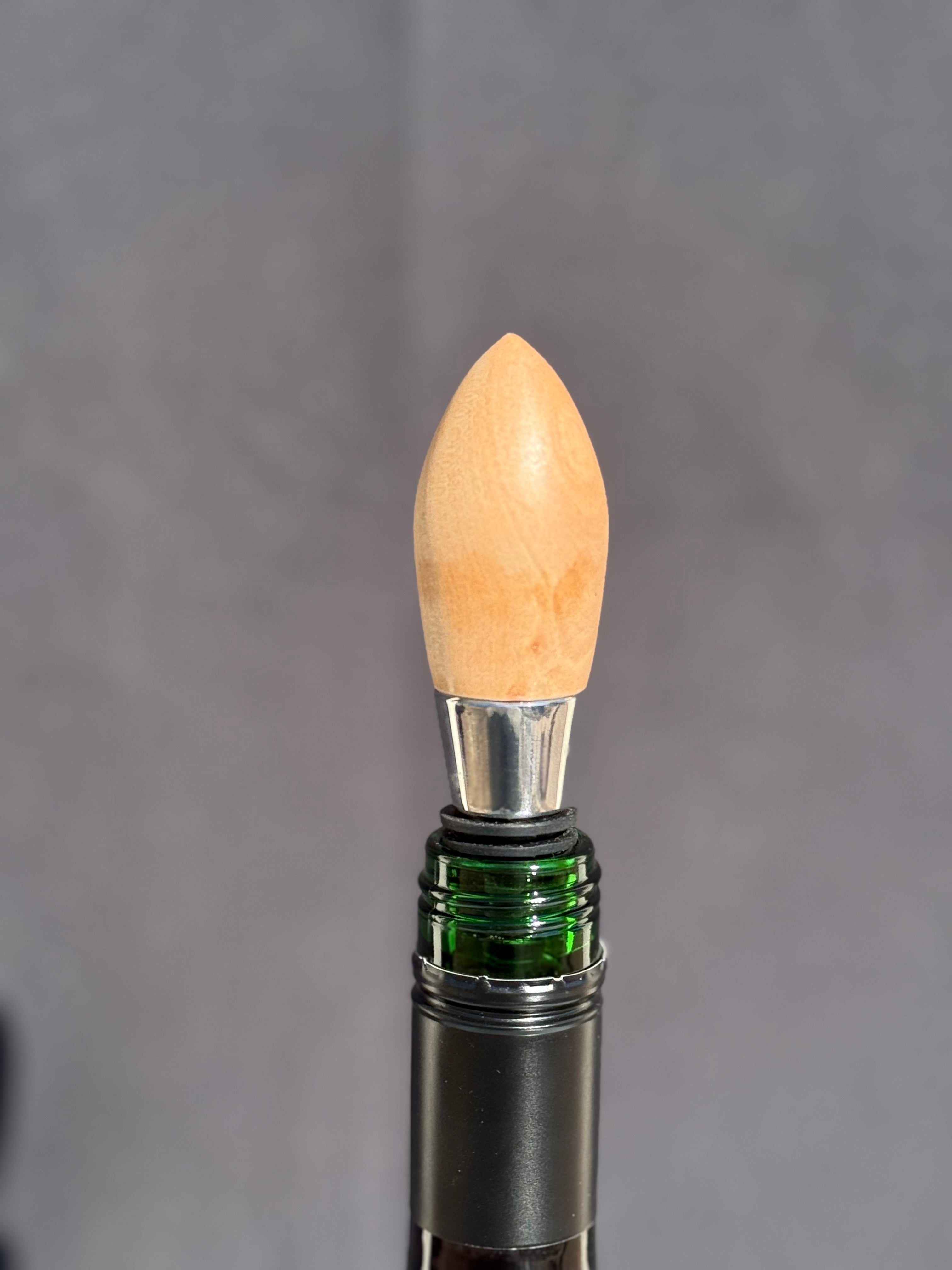 Flaschenverschluss aus Birnenholz