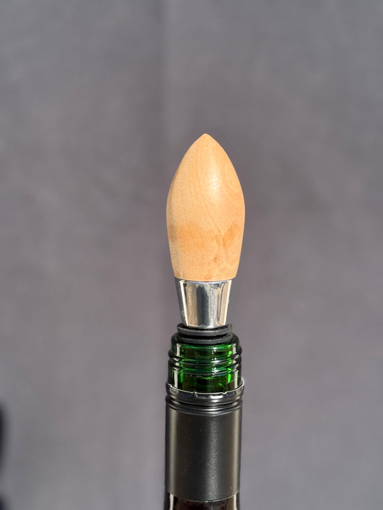 Flaschenverschluss aus Birnenholz