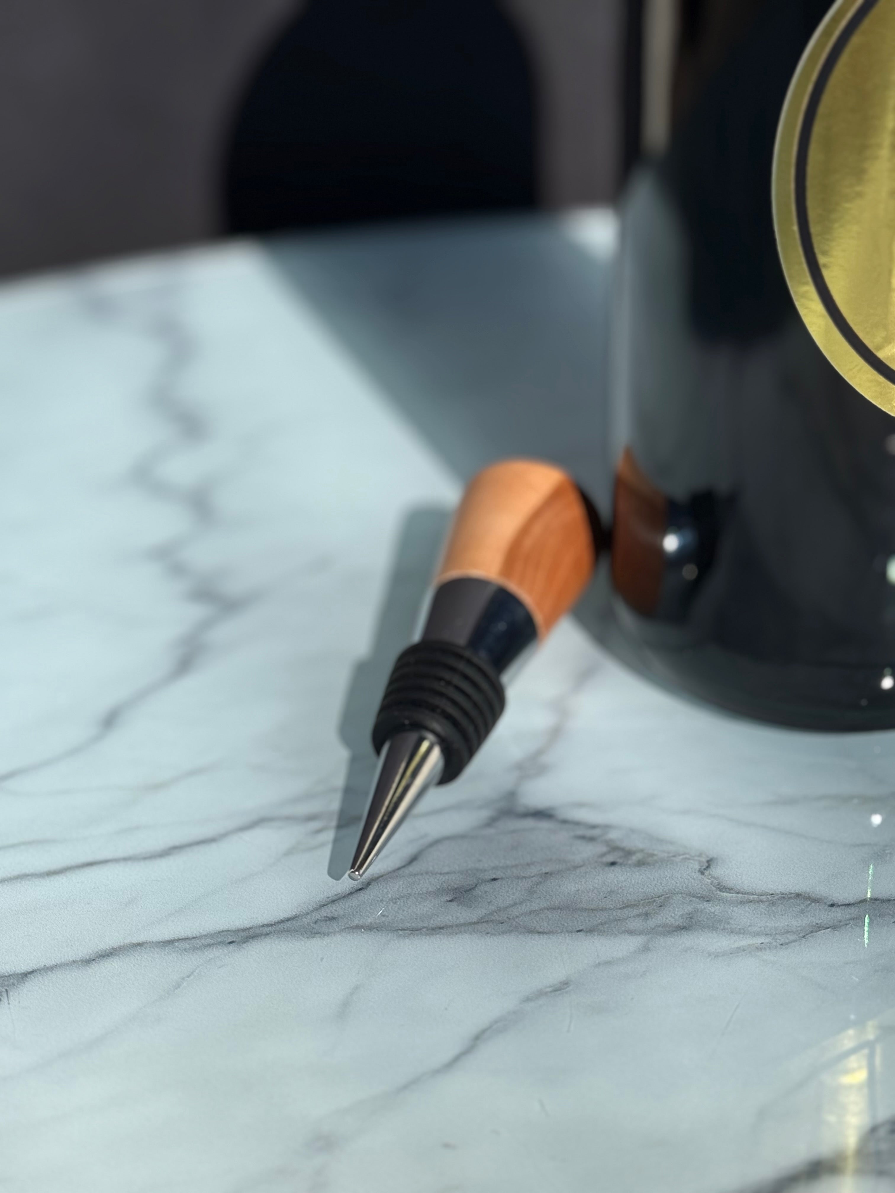 Flaschenverschluss aus Apfelholz