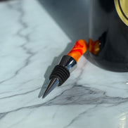 Flaschenverschluss aus Epoxidharz – Rot-Orange Edition