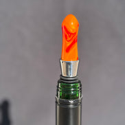 Flaschenverschluss aus Epoxidharz – Rot-Orange Edition