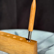 Gedrechselter Flaschenöffner aus Buchenholz