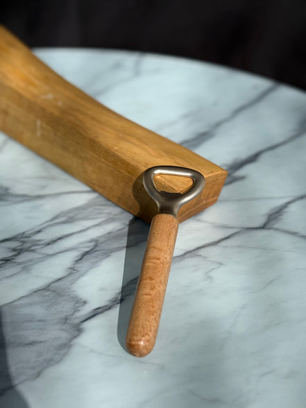Klassischer Flaschenöffner aus Buche