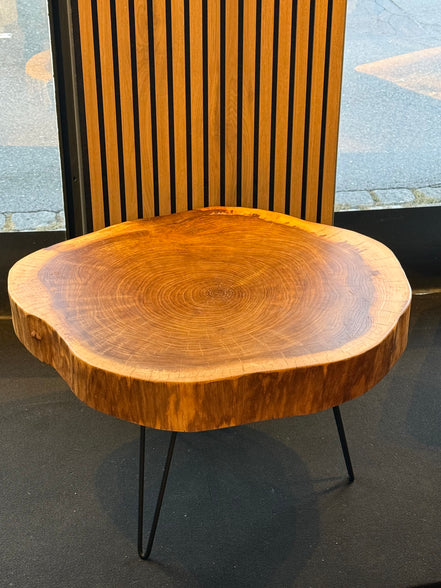 Couchtisch aus einer Ulmen-Baumscheibe